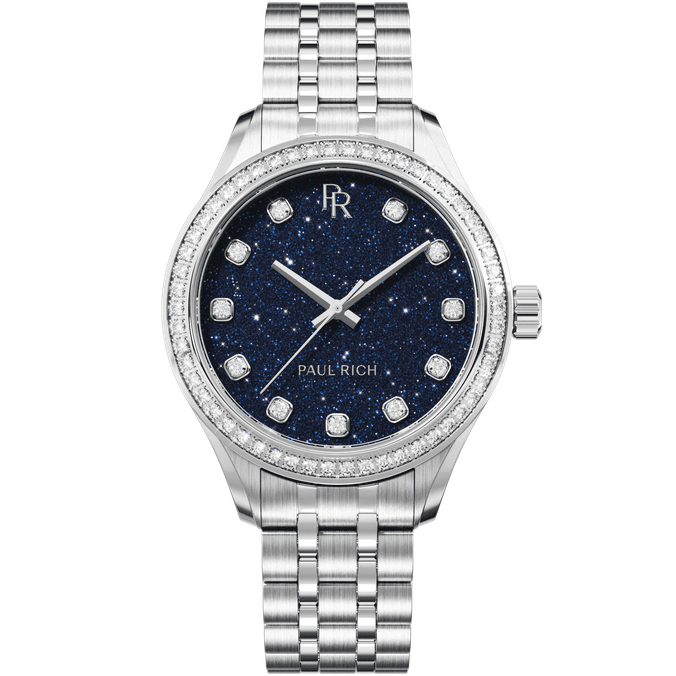 Crystelle Silver Blue Aventurine Watch Collection