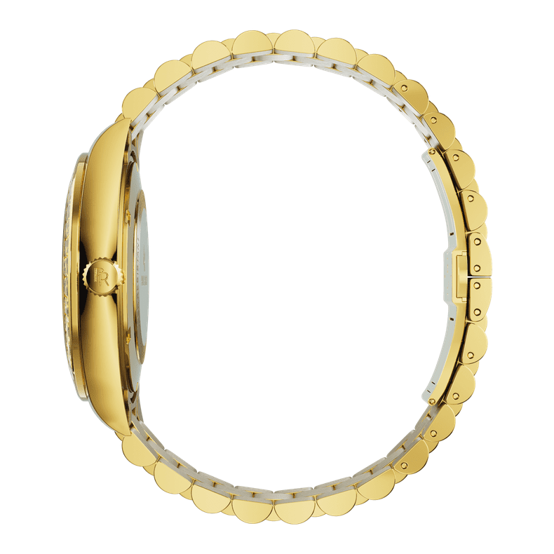 Limited Rainbow Legacy Gold Watch - Vibrant Style and Precision