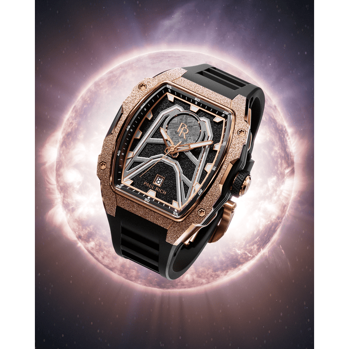 Limited Astro Meteora Zenith Gold - Genuine Meteorite Watch
