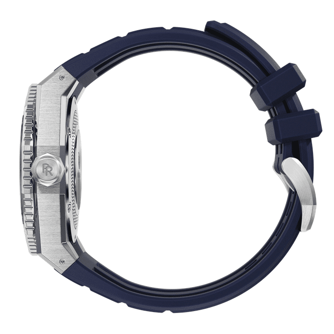 Aquacarbon Pro Horizon Blue Dive Watch with Luminous Carbon Fiber