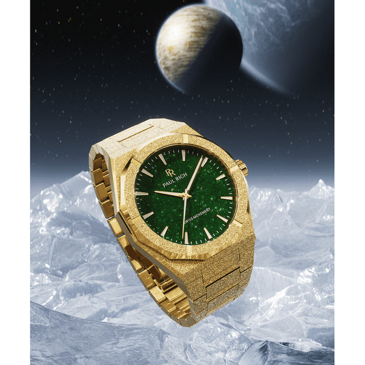 Frosted Star Dust II Gold Green