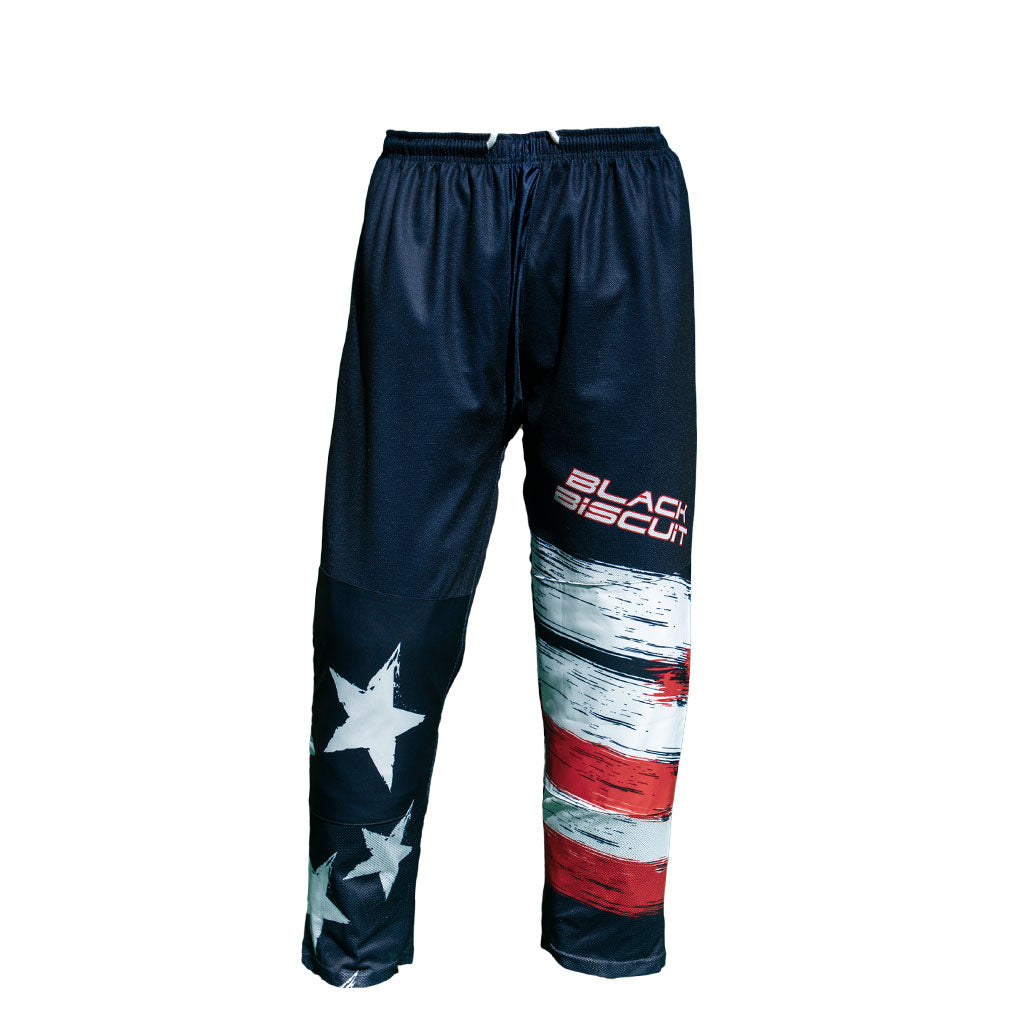 USA Flag Inline Hockey Pants for Enhanced Performance