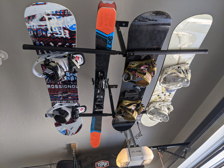 Hi-Port 2 Ski Snowboard Ceiling Rack Storage