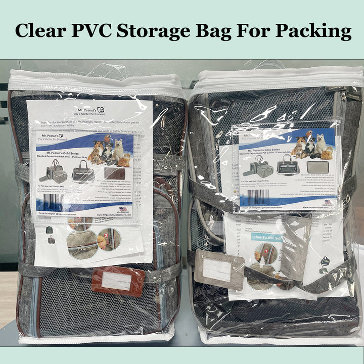 Mr. Peanut's Gold Series Standard Size Airline Compliant Expandable Pet Carrier