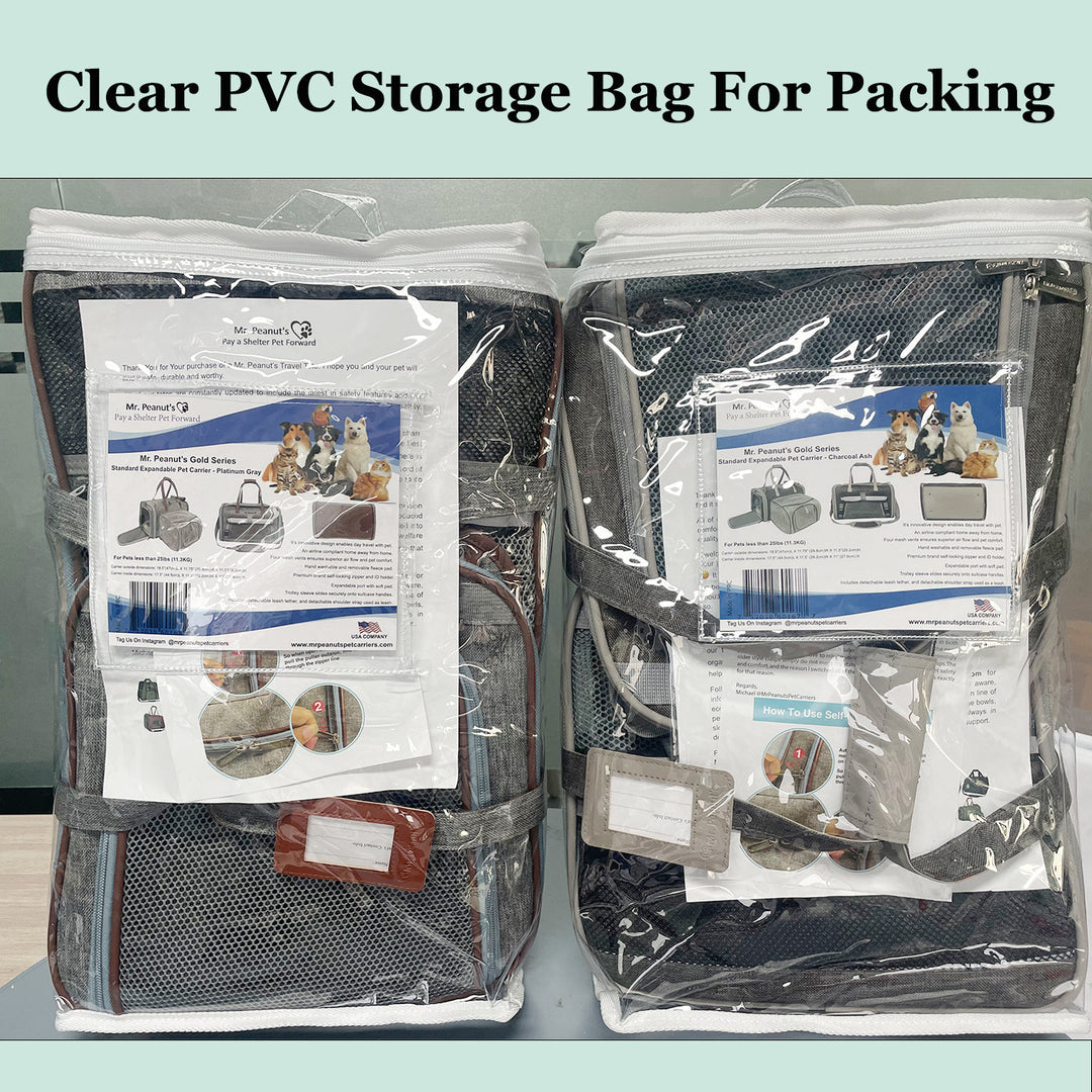 Mr. Peanut's Gold Series Big Apple XL Size Airline Compliant Expandable Pet Carrier