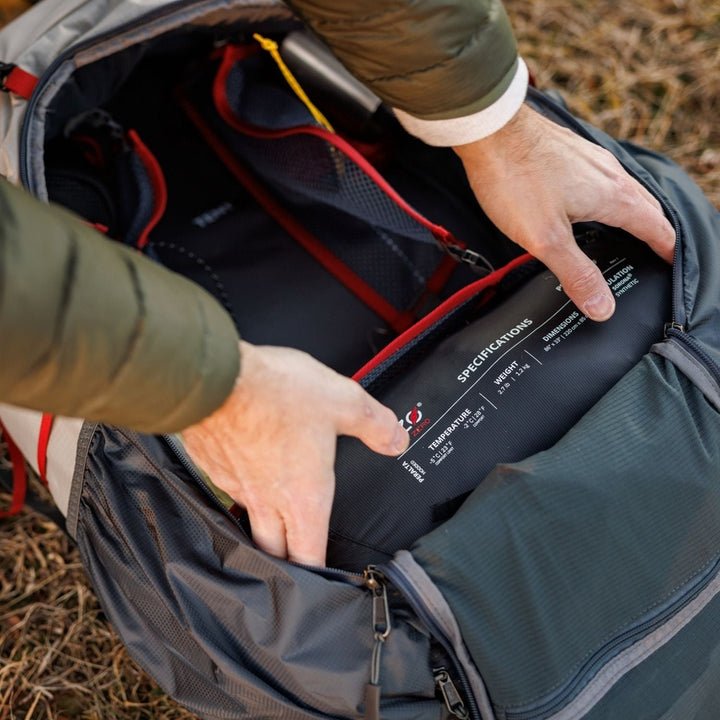 Near Zero Outdoor Gear Peralta 25℉ Synthetic Sleeping Bag