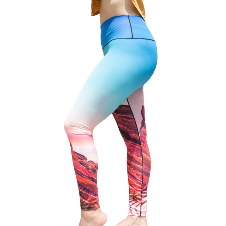 Colorado Threads Red Rocks Sunrise Yoga Pants