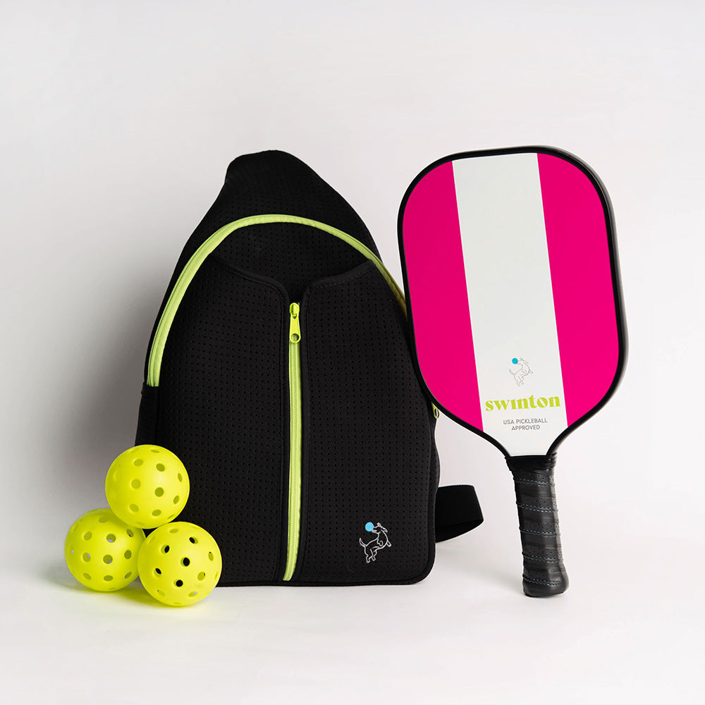 Swinton Pickleball Hero Pink Stripe Pickleball Paddle