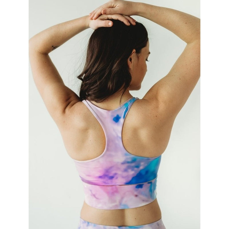 Colorado Threads Pink Tie Dye Longline Sports Bra *FINAL SALE*