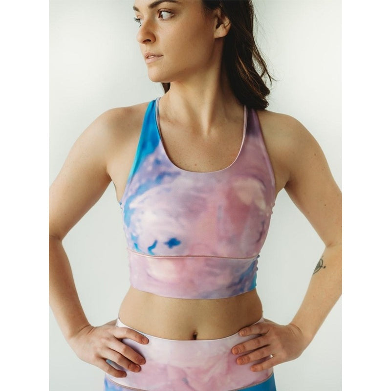 Colorado Threads Pink Tie Dye Longline Sports Bra *FINAL SALE*