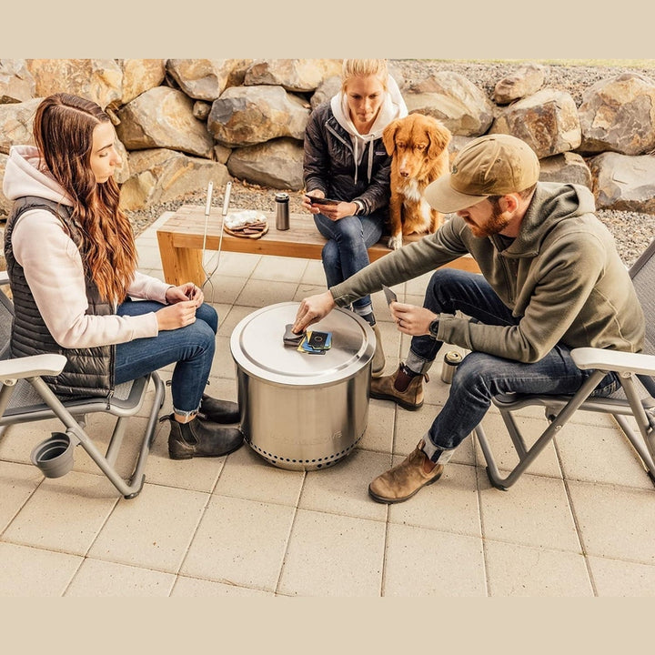 TRAPSKI Solo Stove Lid made of 304 Stainless Steel for Outdoor Fire Pits