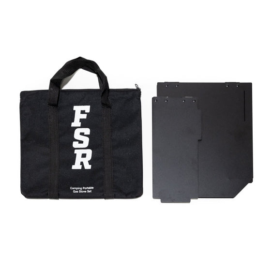 Freespirit Recreation Portable 2 Burner Camp Stove & Wind Screen