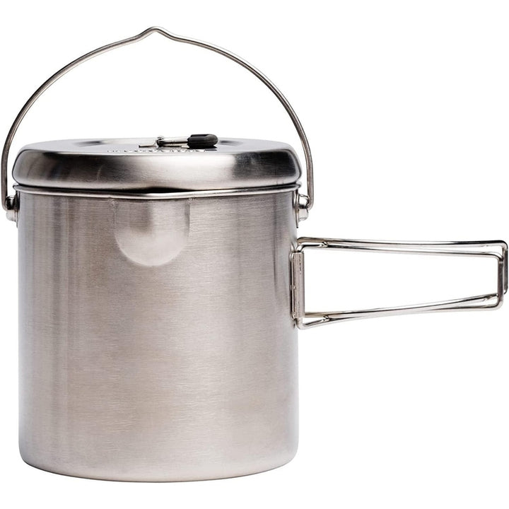 TRAPSKI Solo Stove Pot 900/1800/4000 Stainless Steel Companion Pots | Lightweight Aluminum Pot Holding Tripod | Great Portable Cookware for Backpacking, Camping & Survival Adventures | Deisgned for use with Lite/Titan/Campfire Solo Stoves