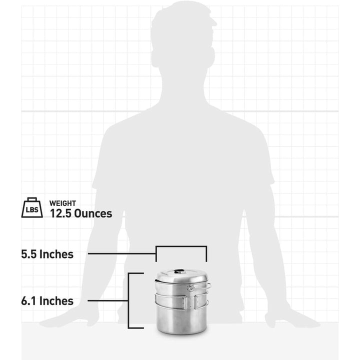 TRAPSKI Solo Stove Pot 900/1800/4000 Stainless Steel Companion Pots | Lightweight Aluminum Pot Holding Tripod | Great Portable Cookware for Backpacking, Camping & Survival Adventures | Deisgned for use with Lite/Titan/Campfire Solo Stoves