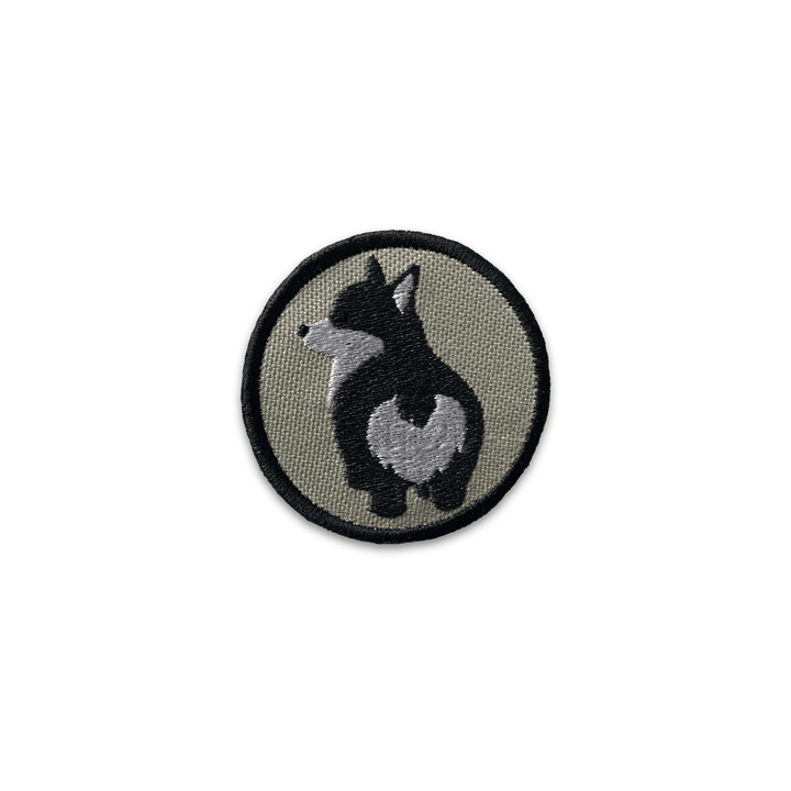 K9 Sport Sack Gray Corgi Bum Patch