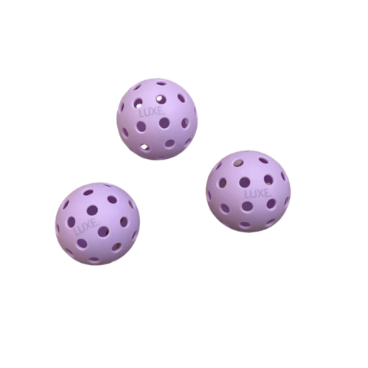 LUXE Purple Pickleballs - Pack of 3