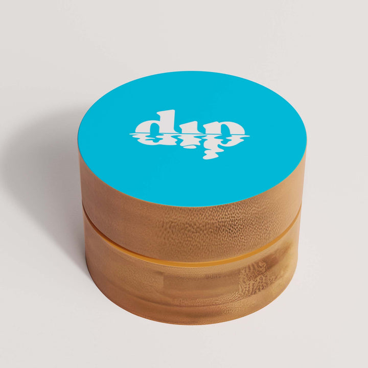 Mini Bamboo Travel Case with Coaster : Blue