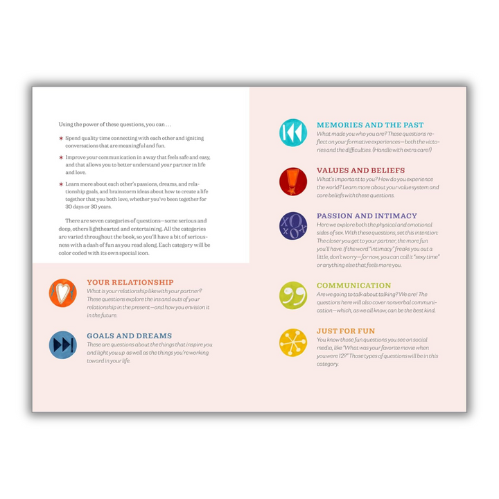 Questions for Couples Journal: 400 Questions to Enjoy, Reflect, and Connect with Your Partner Spiral Bound