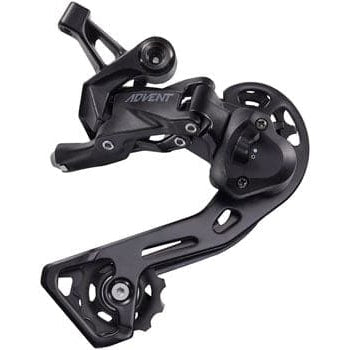 microSHIFT ADVENT Rear Derailleur - 9 Speed, Medium Cage, Black, With Clutch