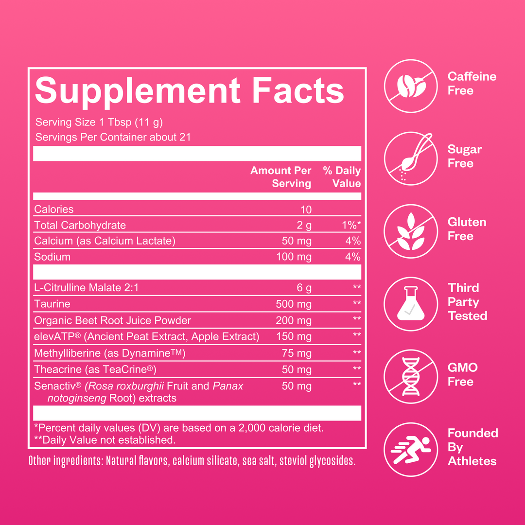RNWY Extra Mile® Caffeine Free Pre-Workout Supplement