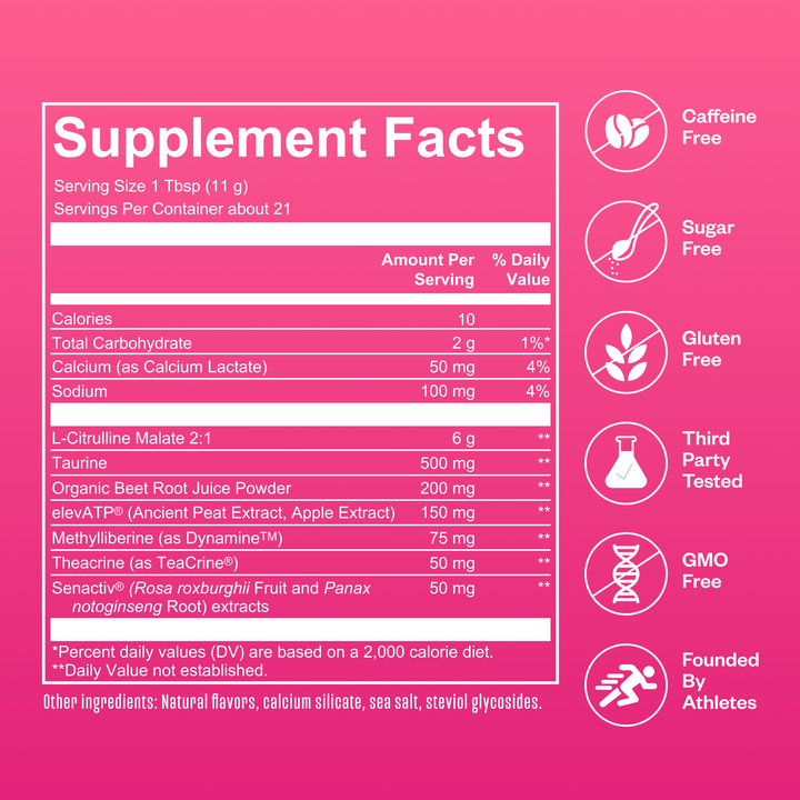 RNWY Extra Mile® Caffeine Free Pre-Workout Supplement