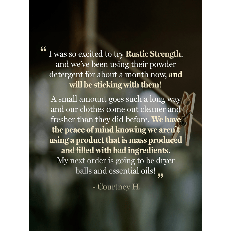 Rustic Strength Powder Laundry Detergent