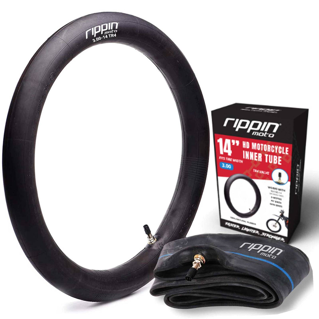 Rippin Moto 90/100-14 E-Moto 14" Inner Tube 3.00-14 for RTR, Pit Bikes and Minis