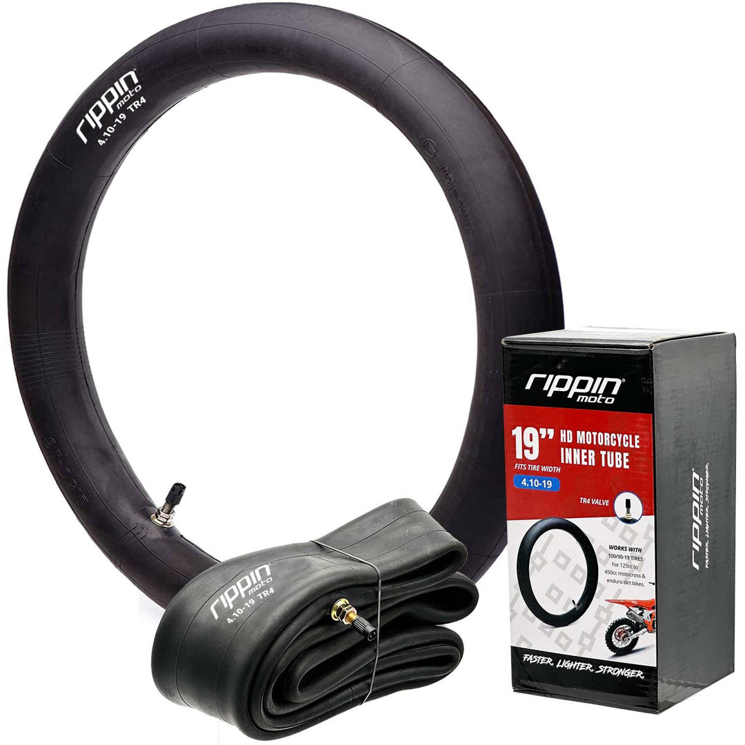 Rippin Moto 100/90-19 4.10 x 19 Heavy Duty 19" Motorcycle Inner Tube - 3mm Thick