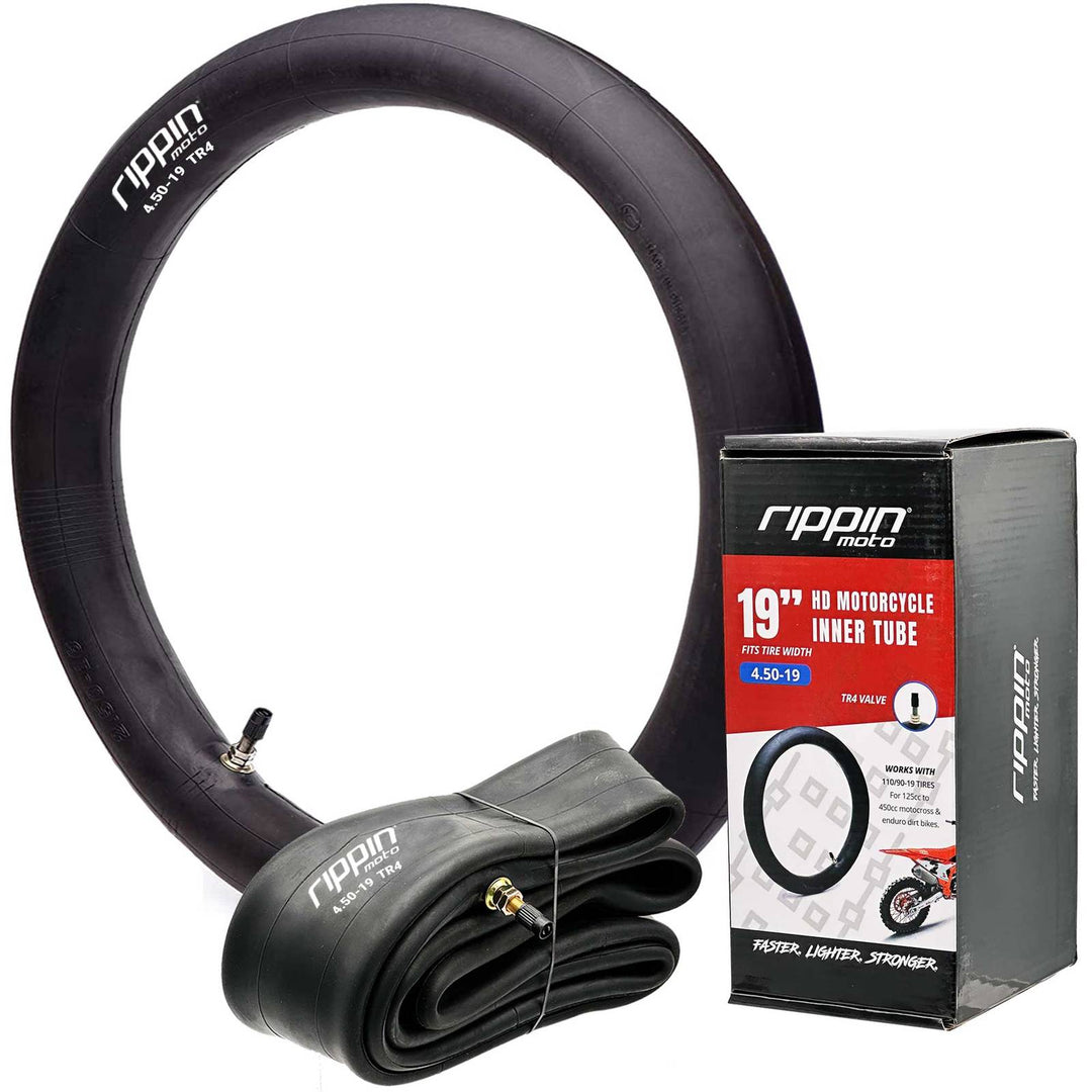 Rippin Moto 110/90-19 4.50 x 19 Heavy Duty 19" Motorcycle Inner Tube 3mm Thick
