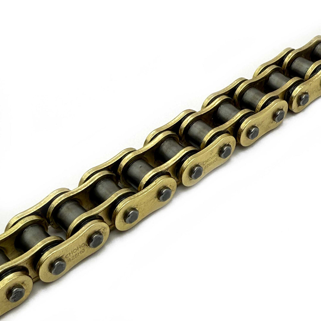 Rippin Moto RPN428MX Premium Gold MX O-Ring Chain for E-Ride PRO 3.0/SR, Talaria MX5 & Altis Sigma