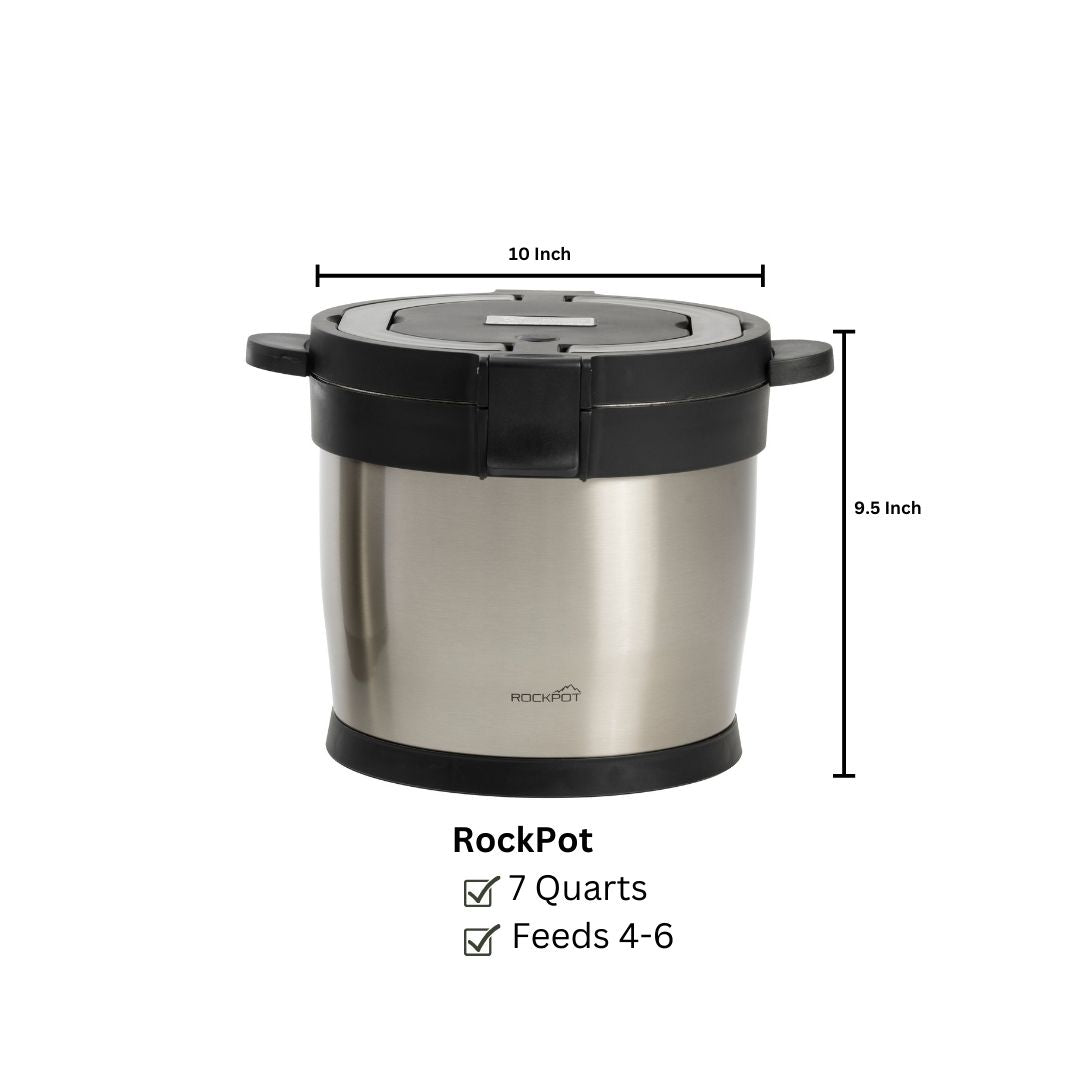 7QT RockPot Original - Portable Cooking Pot for Outdoor Use