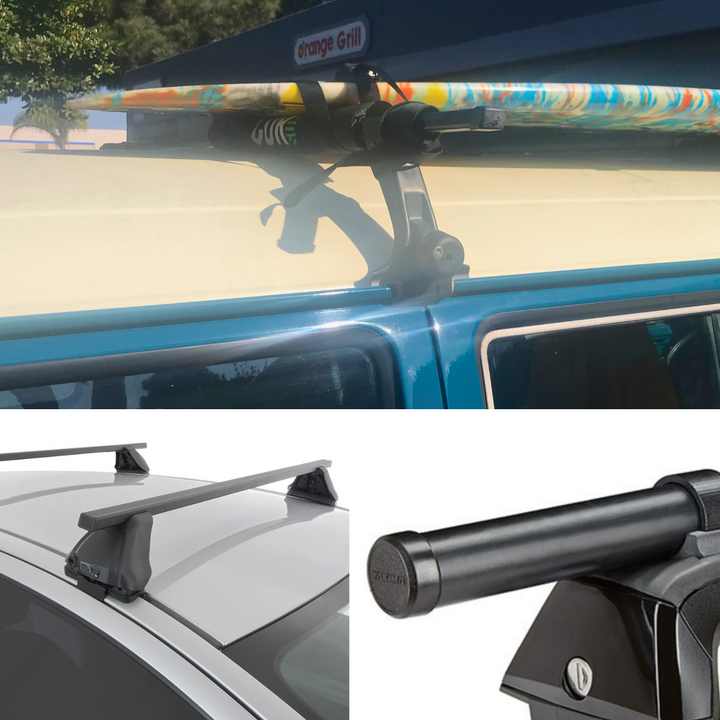 COR Surf Round Roof Rack Pads for Surf and SUP | Long 28" or Short 19"