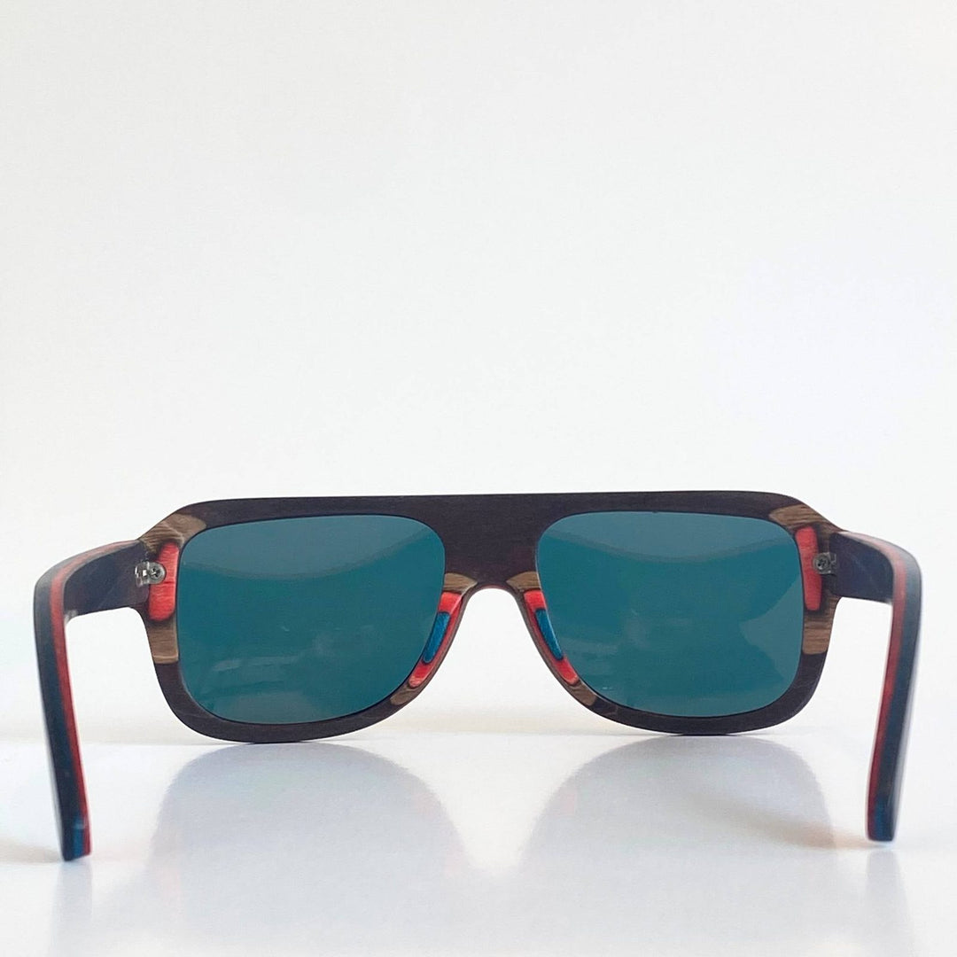 Eastern Outer The Rossi - Layered Skateboard Wood Sunglasses for Kids & Youth