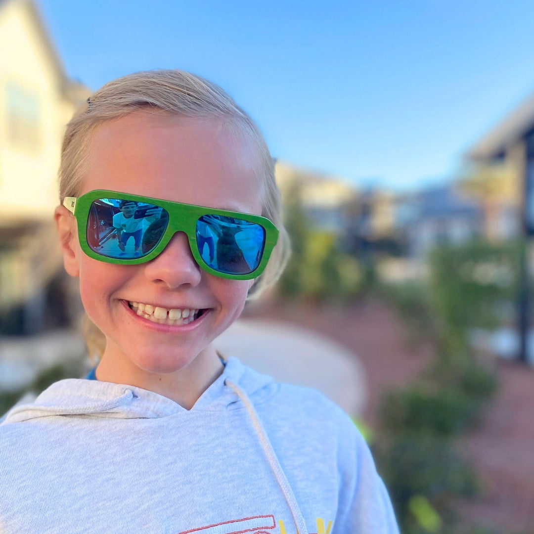 Eastern Outer The Rossi - Layered Skateboard Wood Sunglasses for Kids & Youth