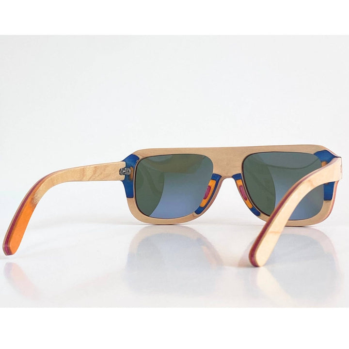 Eastern Outer The Rossi - Layered Skateboard Wood Sunglasses for Kids & Youth