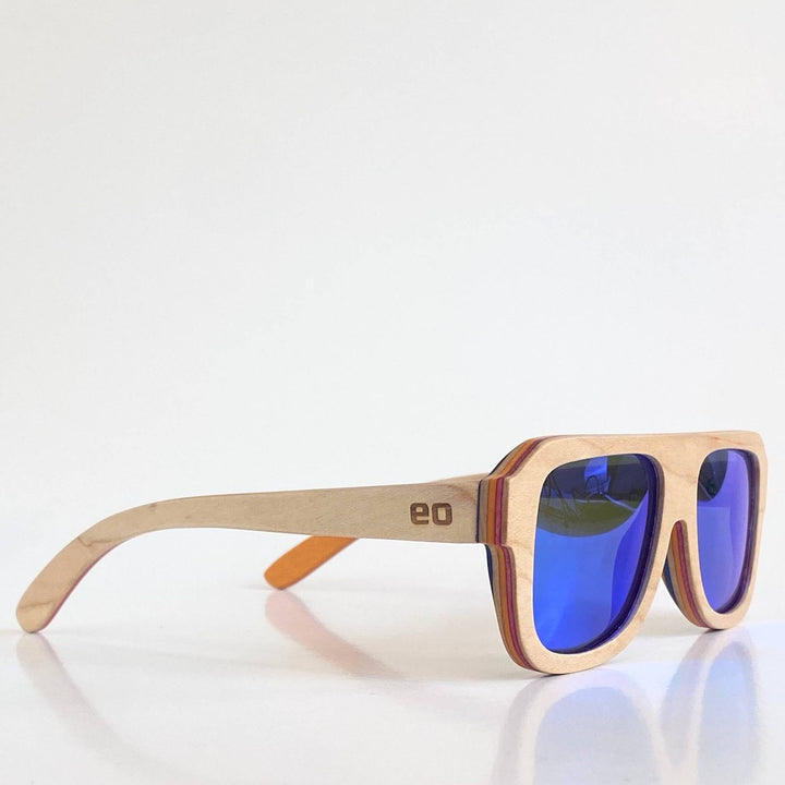 Eastern Outer The Rossi - Layered Skateboard Wood Sunglasses for Kids & Youth