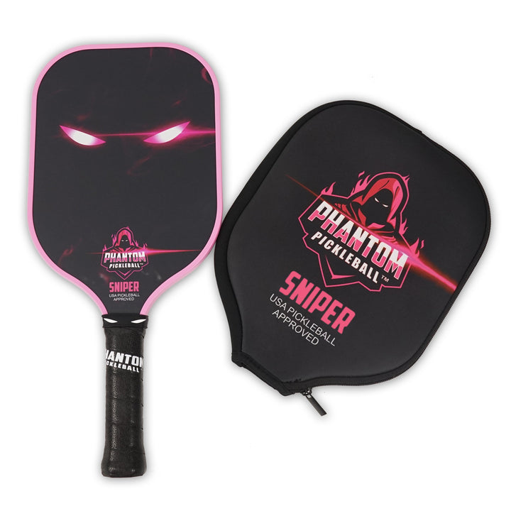 PHANTOM SNIPER 13MM T800 Carbon Fiber Pickleball Pro Paddle with Cover