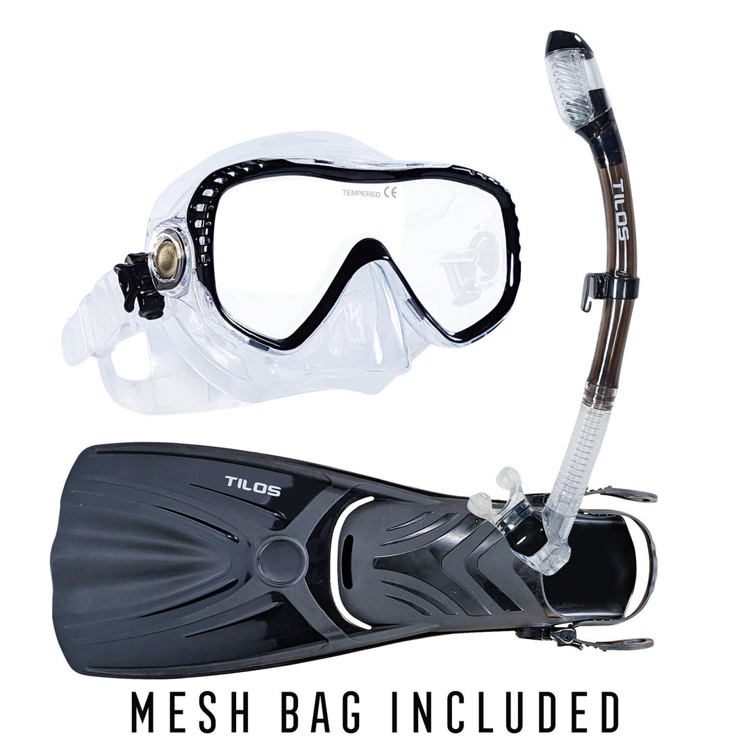 Visionary II Snorkeling Mask and Fins Package