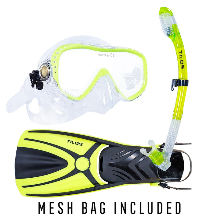 Visionary II Snorkeling Mask and Fins Package