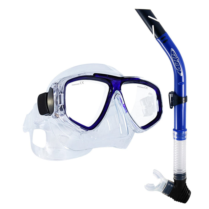Fantasia Snorkel Mask Combo Set - Best for Various Faces
