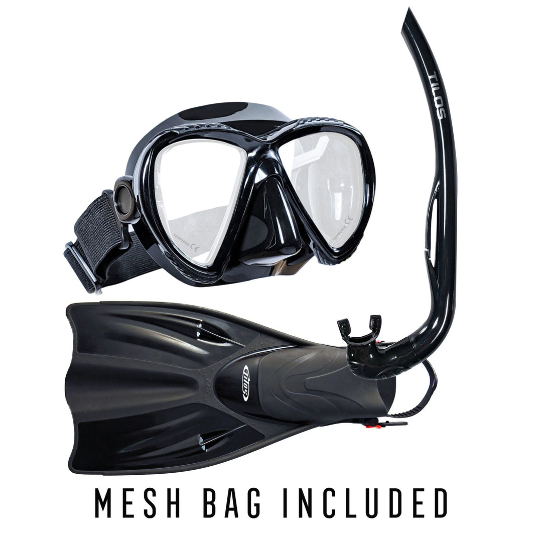 Cogito Snorkeling Mask and Fins Combo Package