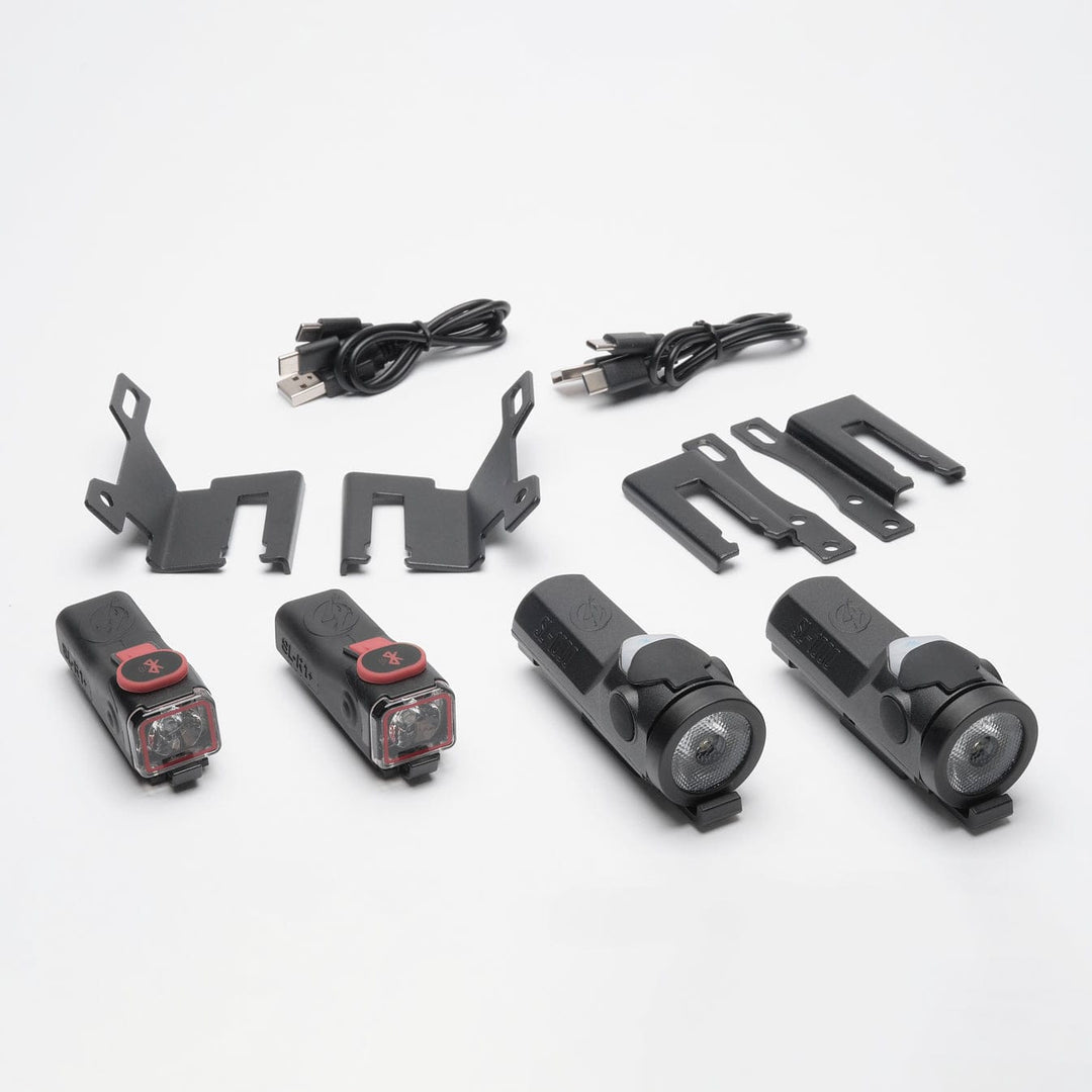 ShredLights SL-1000+ Headlights & SL-R1+ Brake Lights Skateboard Bundle