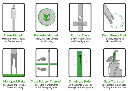 Golf Training Aids Scratch Stick & Magnet