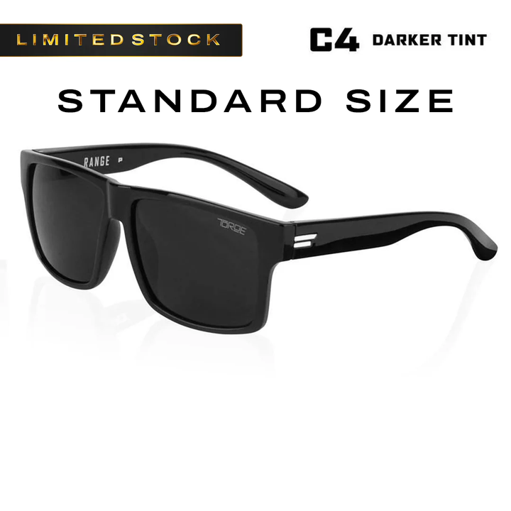 XL & STANDARD SIZE C4 Extra Dark Polarized Glossy Frame