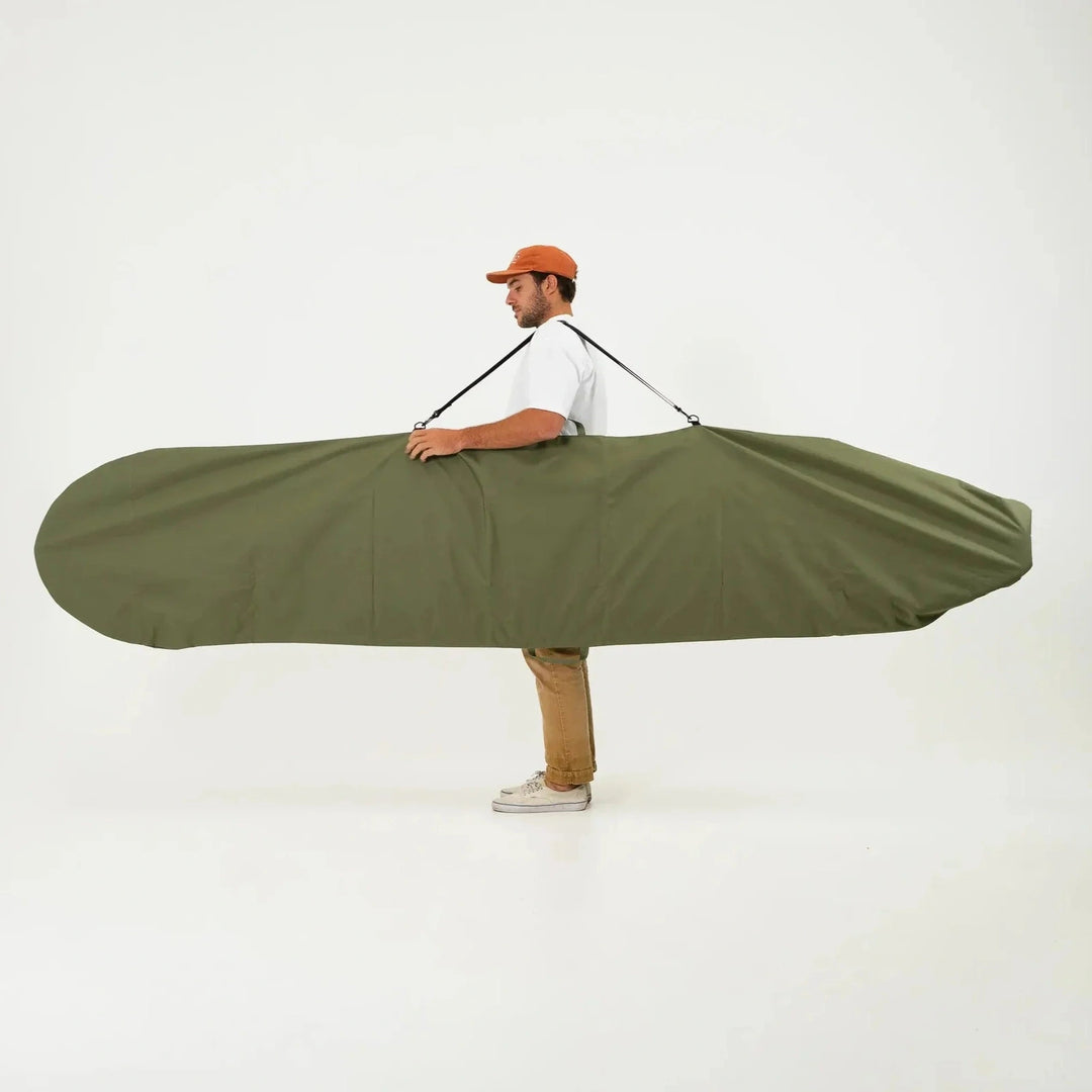 Olive Drab Canvas Surfboard Bag