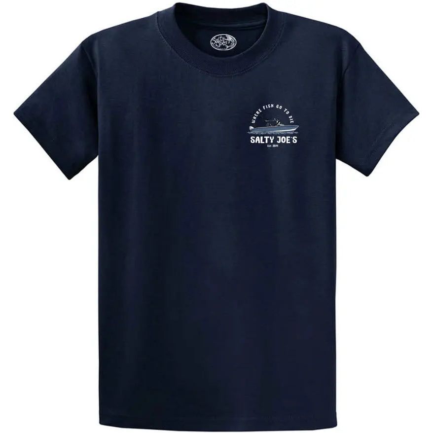 Salty Joe's Fishing Logo Heavyweight Cotton Tee