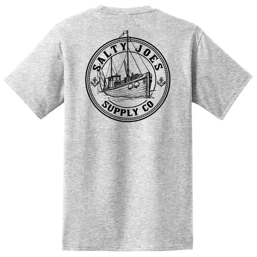 Salty Joe's Fishing Trawler Heavyweight Pocket Tee