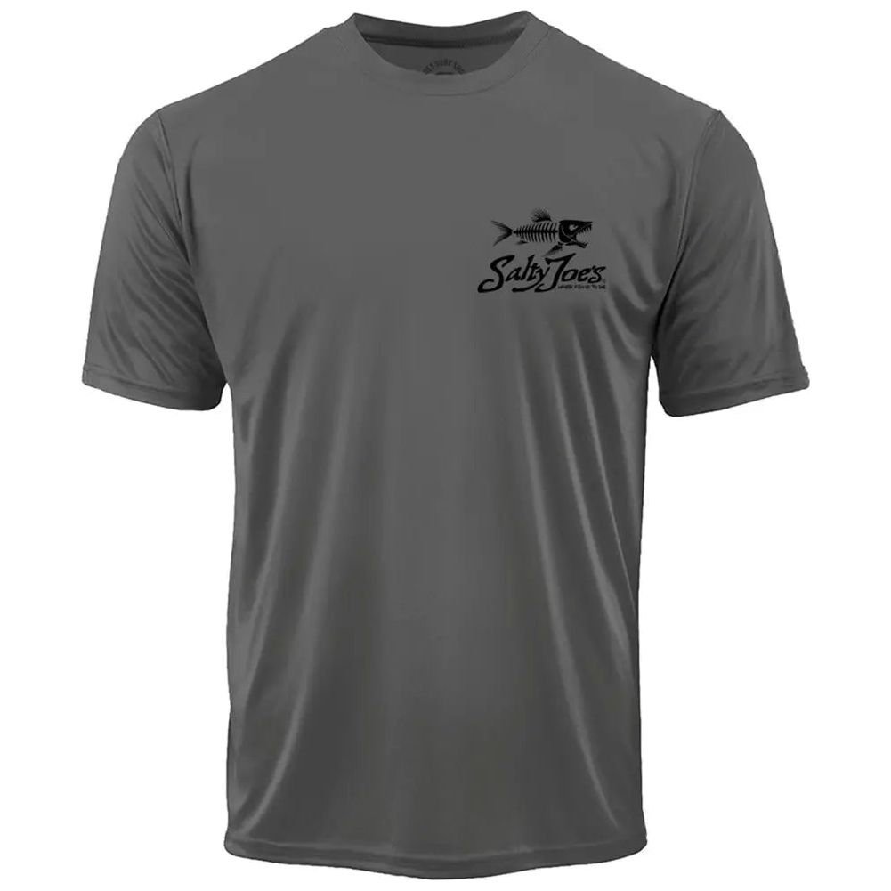 Salty Joe's Skeleton Fish Graphic Workout Tee