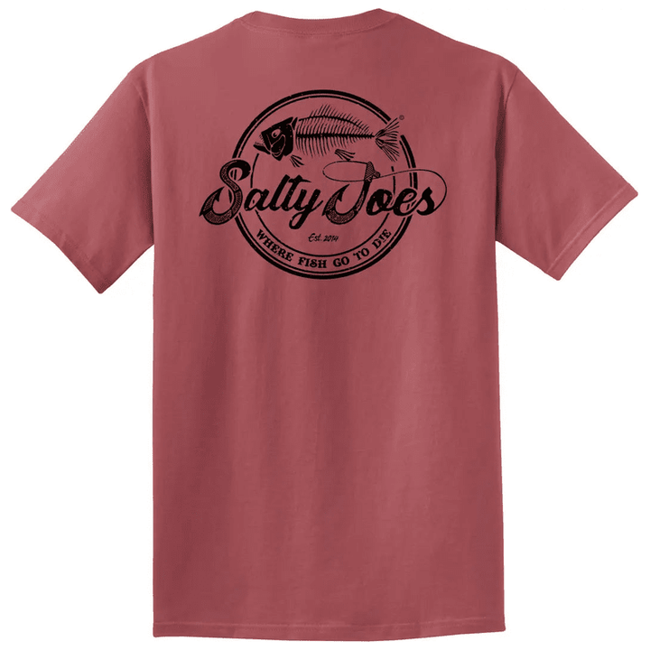 Salty Joe's Skeleton Hook Beach Wash® Garment Dyed Tee