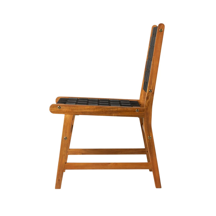 Sava Armless Dining Side Chair for Indoor & Outdoor Use